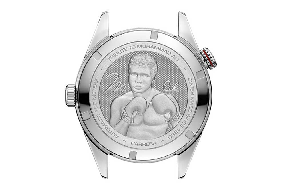 TAG Heuer Carrera edición especial Muhammad Ali, detalle fondo